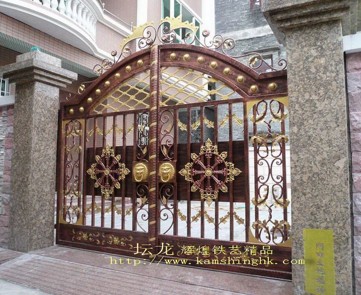 欧式坛龙铁艺大门
